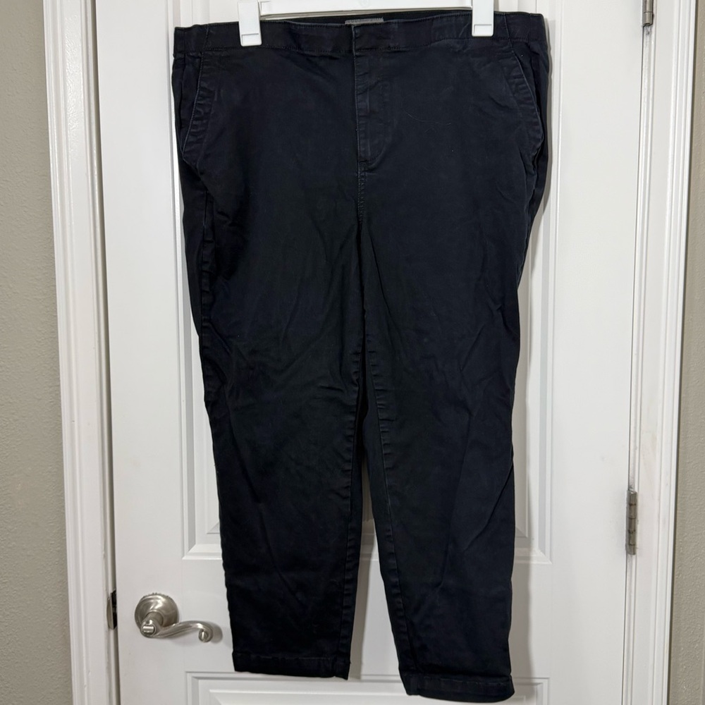 torrid Black Straight-Leg Chinos